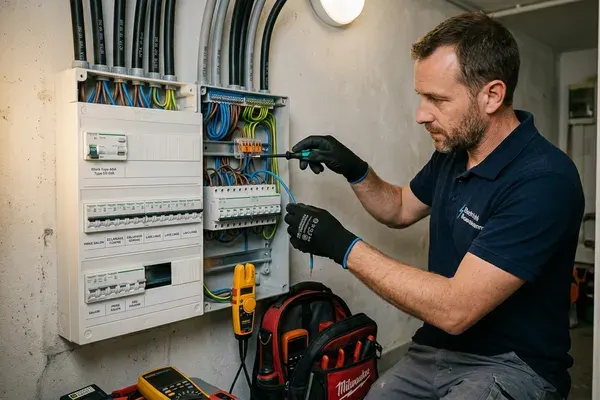Disjoncteur qui saute à Beauvais — causes et solutions Diagnostic disjoncteur qui saute par ELC à Beauvais avec testeur d'isolement Megger et caméra thermique FLIR